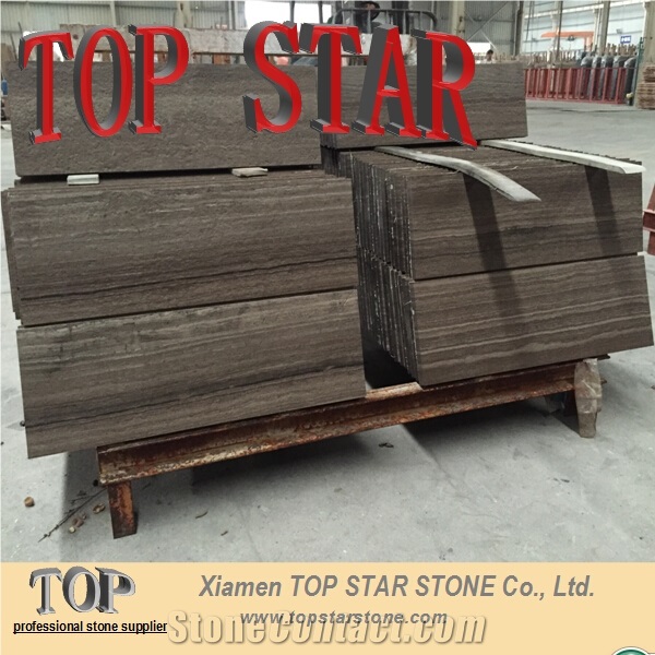 Cheapest China Wood Vein Marble Wooden Marble Tile for Floor and Wall
