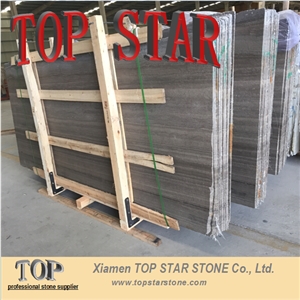 Nature Coffee Wooden Marble Tiles & Slabs, China Cheap Marble