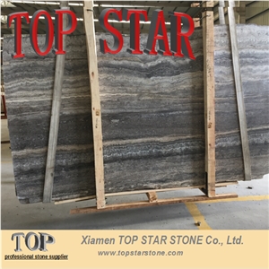 Popular Persian Silver Travertine Slabs Honed and Filled