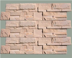 Cultural Stone Pink Quartzite Cultured Stone for Wall Cladding