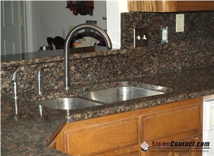 Baltic Brown Granite Kitchen Countertops, Kitchen Worktops