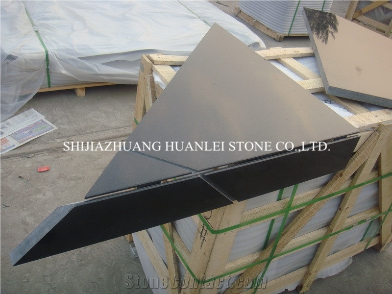 Dry Hang Granite for Interior, Exterior Wall Tiles, China Black Granite Wall, Shanxi Black Granite Wall Cladding Tiles/Murs