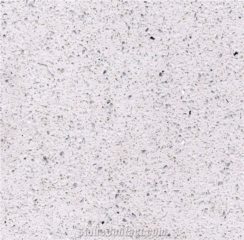 China Wayon Crystal Quartz Stone Slabs for Countertop, Polished Floor Tiles Wg211 /Engineered Stone