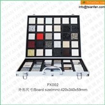 px 002 marble stone sample suitcase