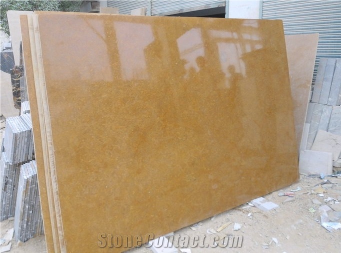 Indus Gold Marble Slabs & Tiles, Yellow Polished Marble Flooring Tiles, Wallig Tiles