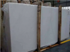 China Pure White Marble Slab Tiles for Wall Covering Floor Covering