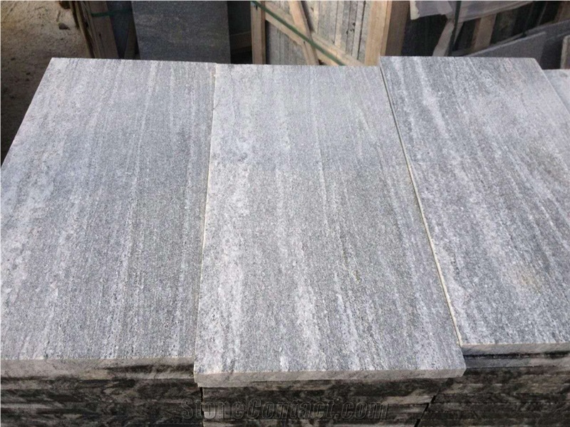 Fantasy Grey Wood Vein Granite Slabs Multicolor Grey Granite G302 Slab Tiles