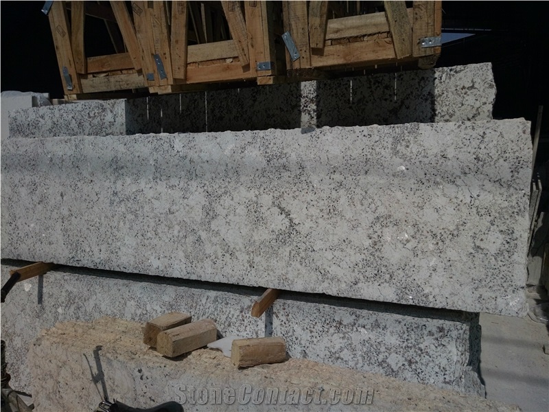 Galaxy White Granite Slabs, White Galaxy Flooring Tiles, India White Granite