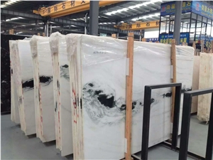 Panda White Marble Slabs China Multicolor Marble Slab Tiles for Wall and Floor