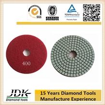 80mm Grit 400 Diamond Flexible Polishing Pad For Stone