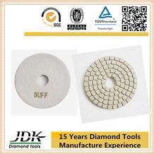 80mm White Buff Diamond Flexible Polishing Pad For Stone