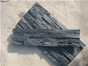 Black Slate Cultured Stone Veneer,Cultured Stone Wall Cladding, Ledger Stacked Stone
