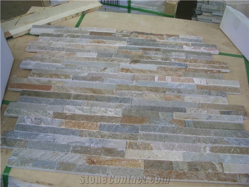 Brown Slate Cultured Stone Veneer,Cultured Stone Wall Cladding, Ledger Stacked Stone Veneer,Thin Ledgestone Veneer