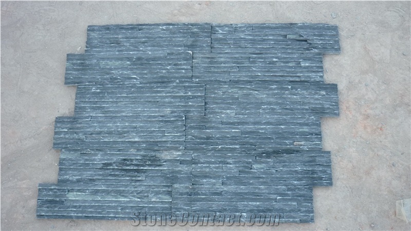 China Grey Slate Cultured Stone Veneer,Cultured Stone Wall Cladding, Ledger Stacked Stone Veneer,Thin Ledgestone Veneer