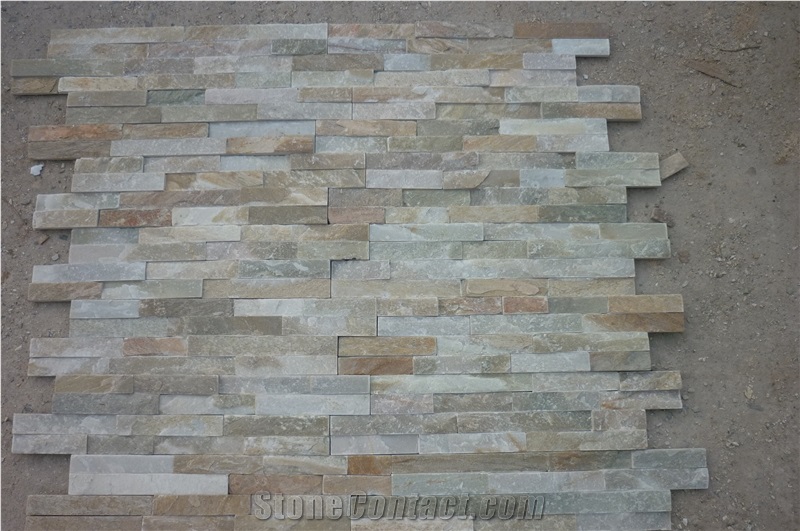 White Slate Cultured Stone Veneer,Cultured Stone Wall Cladding, Ledger Stacked Stone Veneer,Thin Ledgestone Veneer
