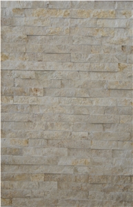 Beige Travertine Cultured Stone for Wall Cladding