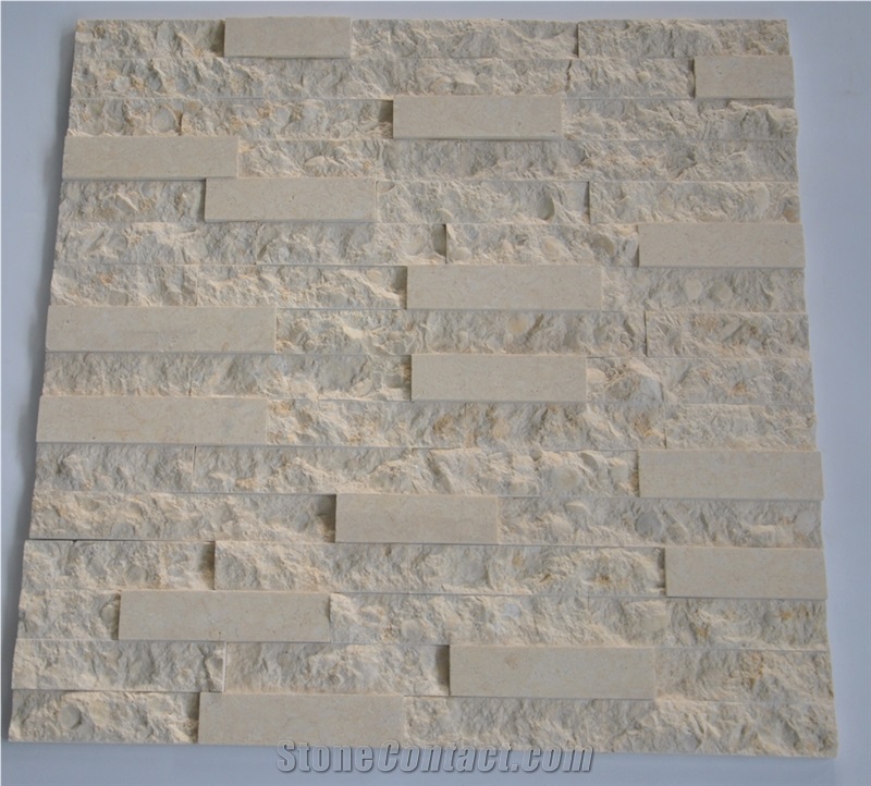 Galala Beige Marble Cultured Stone Stone Veneer for Wall Cladding