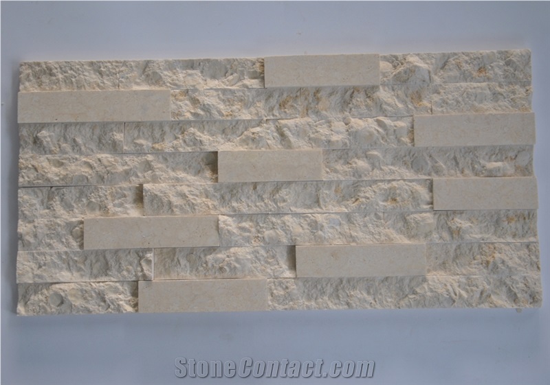 Galala Beige Marble Cultured Stone Stone Veneer for Wall Cladding