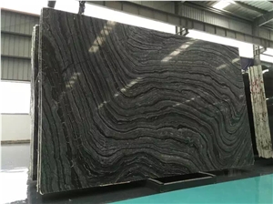 High Quality Black Wood Marble Slabs and Tiles