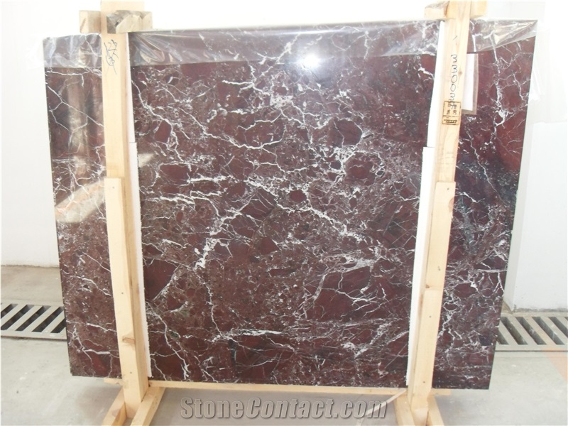 High Quality Rosso Levanto Mable Tiles and Slabs