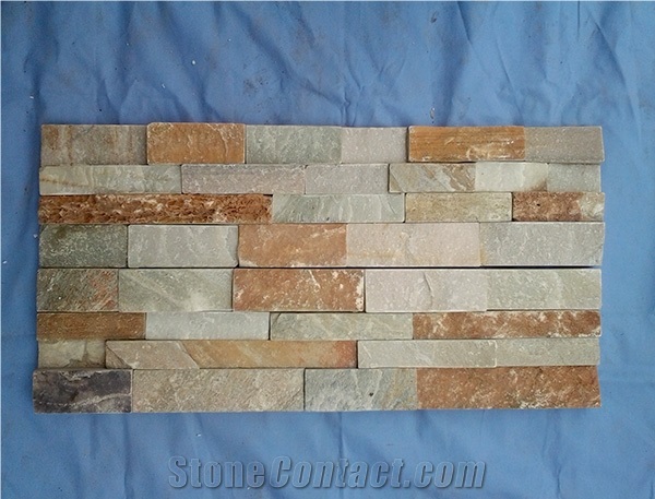 Multicolor Slate Stacked Stone Veneer