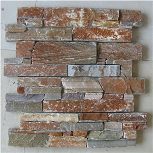 Rusty Slate Cultured Stone and Ledge Stone for Wall Cladding