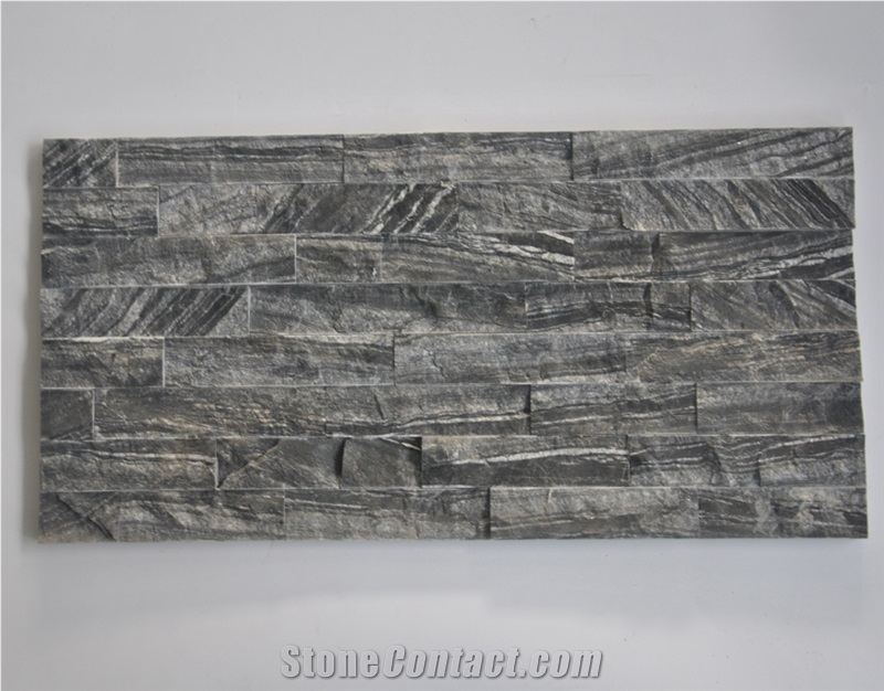 Silver Wave Marble Cultured Stone for Wall Cladding