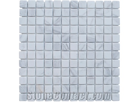 Volakas White Marble Mosaic Tiles for Wall