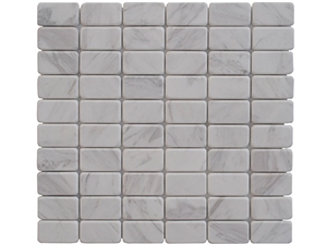 Volakas White Marble Mosaic Tiles for Wall