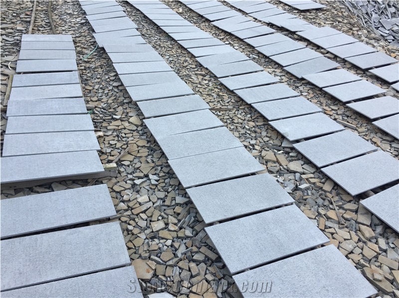 Hainan Grey Basalt Chiselled Tiles,China Grey Basalt Floor Tiles,Grey Basalt,Basaltina,Basalto,Inca Grey,Walling & Flooring Chiselled Tiles