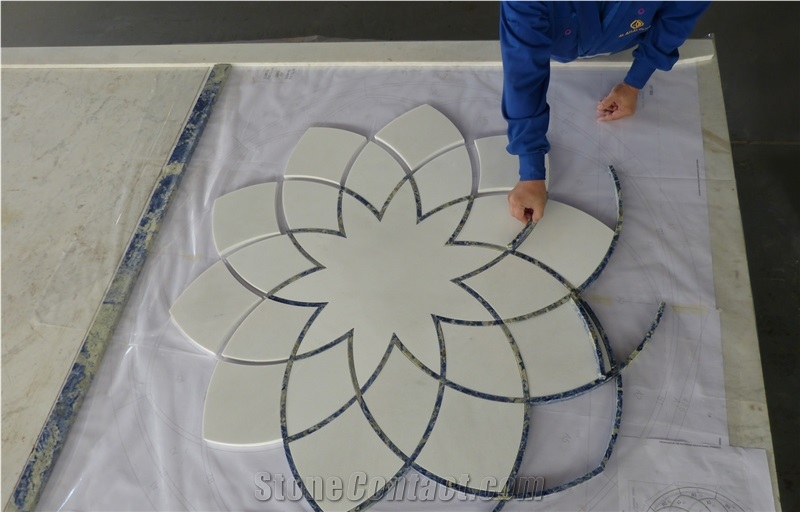 Waterjet Marble Inlay Projects