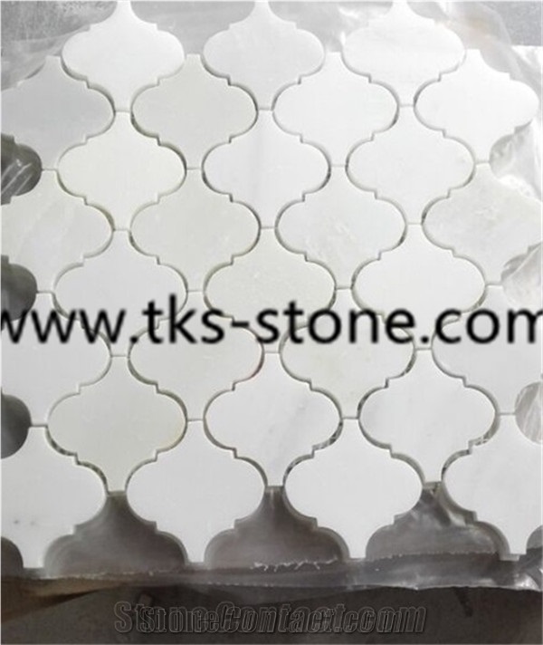 China White Marble Mosaic,Dynasty White Marble Mosiac,Eastern White Marble Mosaic with Factory Price ,Polished Mosaic Pattern Tiles,Mosaic for Home Decoration