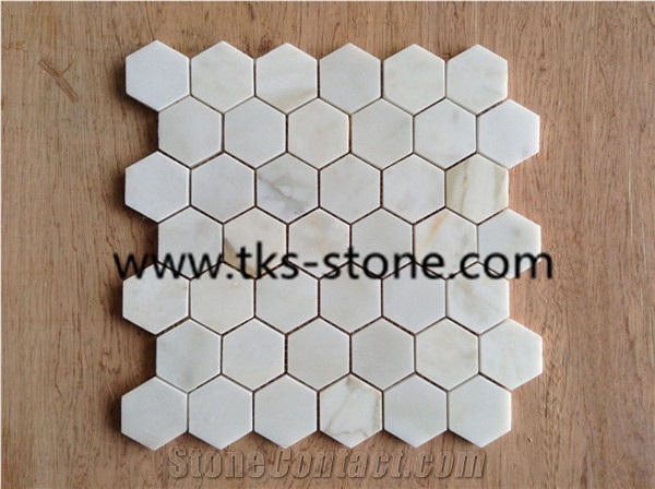 Eastern White Marble Mosaic Tiles,Polished Mosiac for Wall & Floor Covering