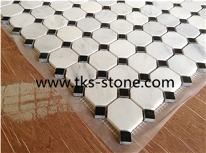 Eastern White Mosaic with Factory Price and Good Quality,Polished Mosaic Pattern and Tiles,Mosaic for Home Decoration