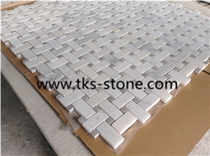 Eastern White Mosaic with Factory Price and Good Quality,Polished Mosaic Pattern and Tiles,Mosaic for Home Decoration