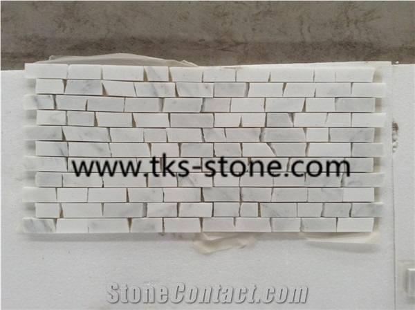Snow White Marble Mosiac,China White Marble Mosaic ,Dynasty White Marble Mosaic ,Eastern White Marble Mosaic with Factory Price ,Polished Mosaic Pattern and Tiles,Mosaic for Home Decoration