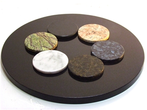 Black Polished Granite Plates, Honed China Black Granite Trays