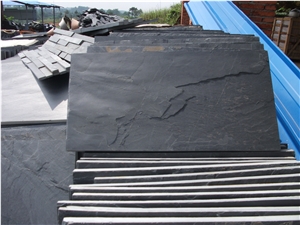 Cheap Black Natural Slate Roofing Covering China Black Slate Tile & Slab