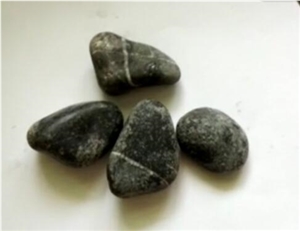 China Matte Black River Stone Pebbles