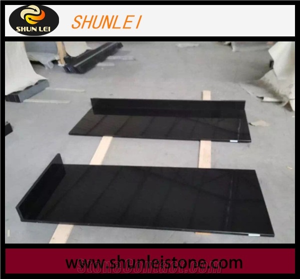 Shanxi Black Granite Kitchen Countertop, Black Granite Table Top