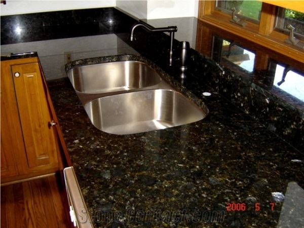 Verde Butterfly Green Granite Kitchen Countertops /Kitchentops/Kitchen Worktops