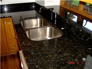 Verde Butterfly Green Granite Kitchen Countertops /Kitchentops/Kitchen Worktops
