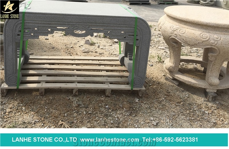 China Grey Granite Chairs, Stone Bench, Garden Chairs & Tables, Outdoor Chairs & Benches, Exterior Stone Benches, Exterior Garden Furniture, Polished Benches & Tables, Park Benches, Garden Tables