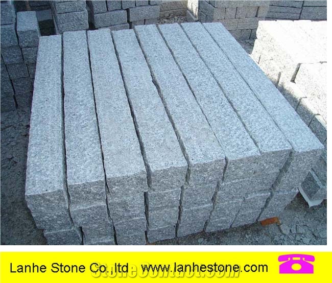 China Pink G664 Granite Kerbstone,G664 Granite Road Stone Nature Split,Granite Border Stone