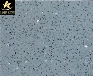 Grey Quartz Stone Slab, Engineered Stone Slab, Artificial Stone, Solid Surface, Silestone