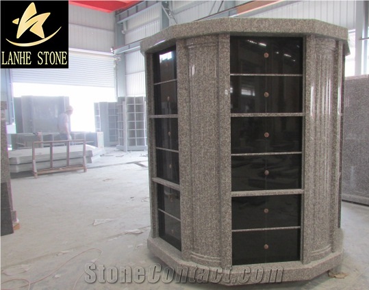 High Quality Shanxi Black Granite Cremation Columbarium,Black Granite Columbarium,Cemetery Mausoleums Crypts Design