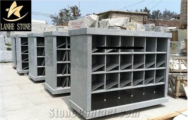 High Quality Shanxi Black Granite Cremation Columbarium,Black Granite Columbarium,Cemetery Mausoleums Crypts Design