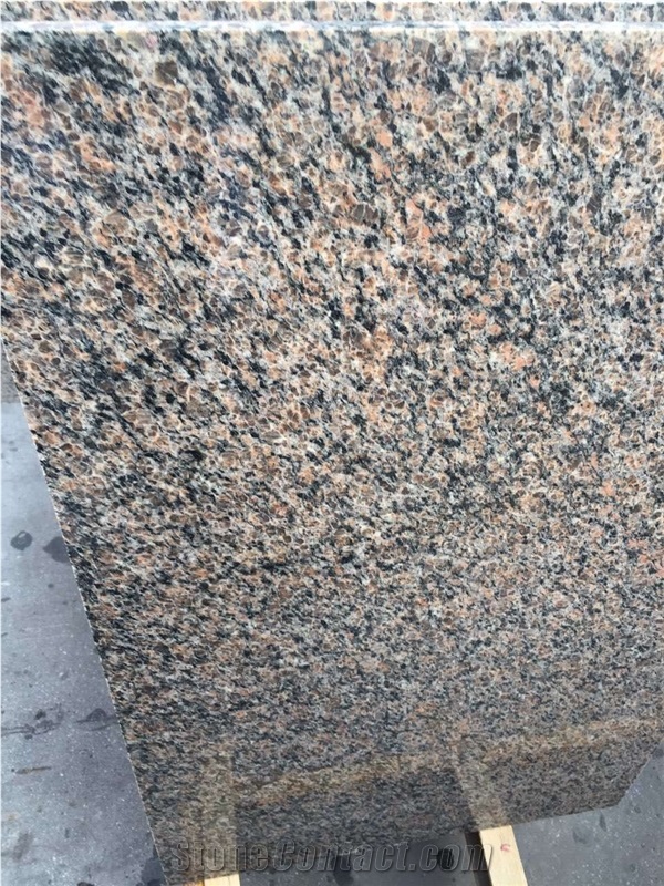 Fargo Dakota Mahogany Granite Tiles and Slabs, Indian Mahogany Brown Granite for Wall/Floor Tiles