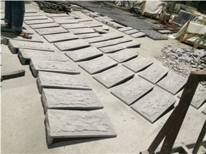 Fargo G603 Granite Mushroomed Cladding Stone, Chinese Light Grey Granite Mushroom Corner Stone,China Crystal Grey Granite Mushroomed Wall Stone, Corner Stone