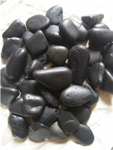 Fargo Honed Black Pebble Natural Stone Black River Stone Honed Aggregates Supply Natural Stone Pebble in Various Colors in Various Sizes